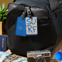 Personlig Surfa - resagaggage-tagg Bagagebricka