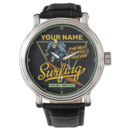 Personlig Surfing Skeleton Ride Vågar Surfer Armbandsur