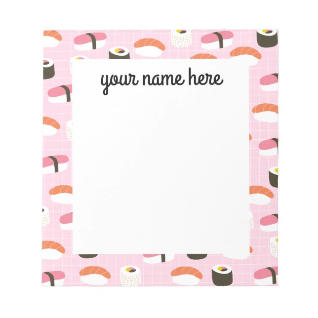 Personlig Sushi Anteckningsblock (Framsida)