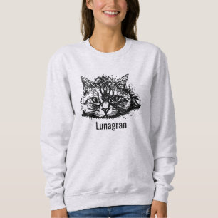 Personlig svart ask kattmamma söt rolig husdjursfo t shirt