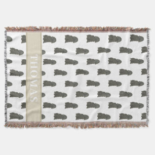 Personlig svart Cocker Spaniel Filt