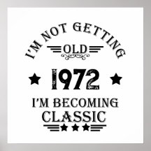 Personlig svart födelsedagspresent i vintage-stil