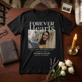 Personlig Svart Guld Begravning Foto Minnesmärke T Shirt