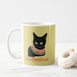 Personlig Svart julklapp ugglatt sötare Kaffemugg