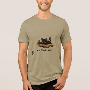 Personlig svart kattbokälskare anpassad namn-T-shi T Shirt