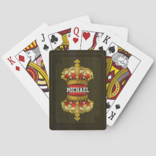 Personlig svart kung casinokort
