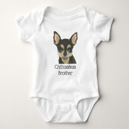 Personlig svart och brun Chihuahua hund T Shirt
