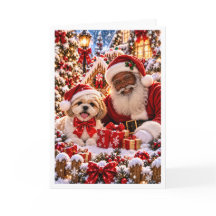 Personlig svart tomte och persisk katt jul