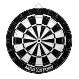 Personlig svart & vit bicolor Dart Board Darttavla