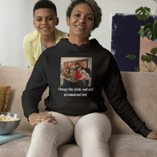 Personlig svart-vit katt-mamma familj husdjur foto t shirt