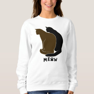 Personlig svart-vit katt-mamma familj husdjur foto t shirt
