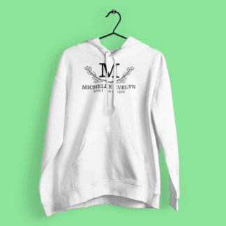 Personlig svartvit Namn-monogramålder T Shirt
