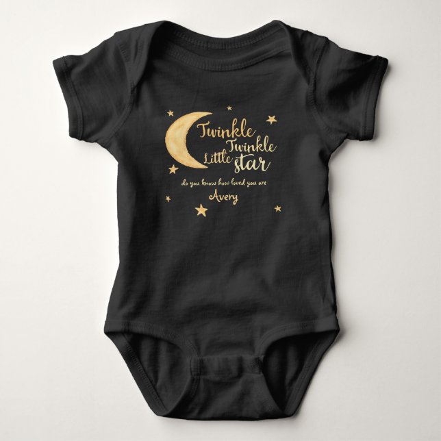 Personlig Svinkle med liten stjärna, vattenfärg T Shirt (Framsida)