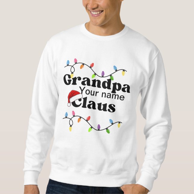 Personlig sweatshirt morpa Claus (Framsida)