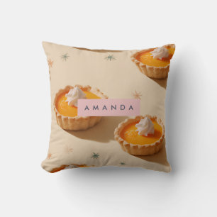 Personlig Sweet Custard Tart Mönster Kudde