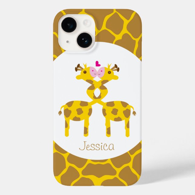 Personlig Sweet Giraffes i Kärlek (Baksida)