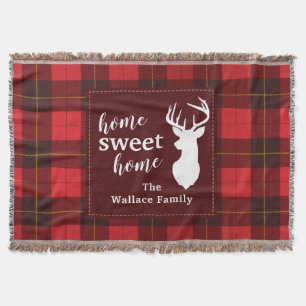 Personlig Sweet Home Tartan Klan Wallace Play Filt