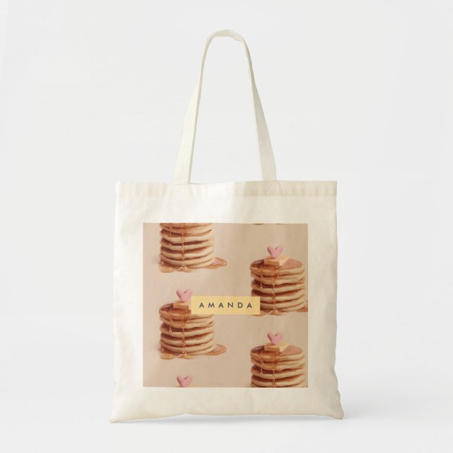 Personlig Sweet Pancake Mönster Tygkasse (Framsidan)