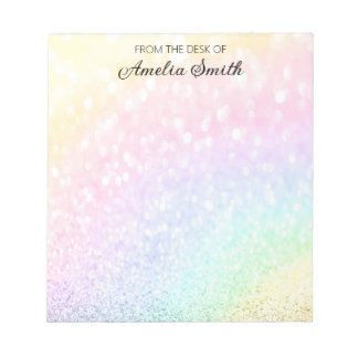 Personlig Sweet Rainbow Teacher Anteckningsblock