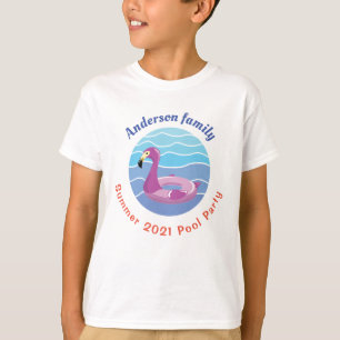 Personlig Swimming bassäng Party T-Shirt