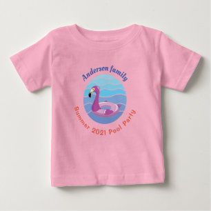 Personlig Swimming bassäng Party T Shirt