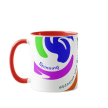 Personlig Swirl Färgad Abstrakt 