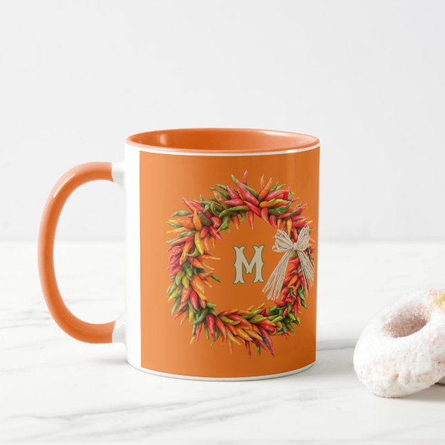 Personlig sydvästfärgad Chilekrans Mugg (Med munk)