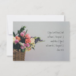 Personlig Sympathy Scripture Flat Card John 14