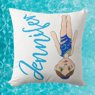 Personlig Synchro Synchronized Simma Coach Gift Kudde