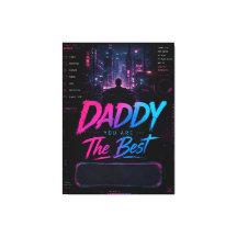Personlig Synthwave Fars Dag-present