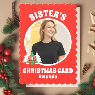 Personlig Syster's Fotojul Julkort