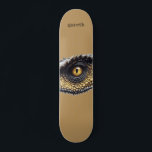 Personlig T Rex Dinosaur Öga Mini Skateboard Bräda 18,5 Cm<br><div class="desc">Bold T rex dinosaur öga skateboard. Lägg bara till ditt namn.</div>