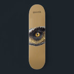 Personlig T Rex Dinosaur Öga Mini Skateboard Bräda 18,5 Cm<br><div class="desc">Bold T rex dinosaur öga skateboard. Lägg bara till ditt namn.</div>
