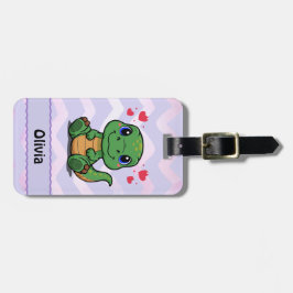 Personlig T-Rex Dinosaurie Bagagelapp