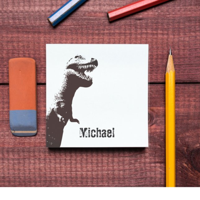 Personlig T-Rex Post-it Block (Skapare uppladdad)