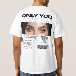 Personlig T-Shirt Anpassad Ögonbild & Namn