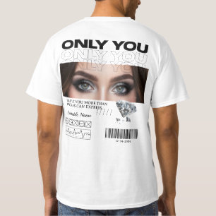 Personlig T-Shirt Anpassad Ögonbild & Namn