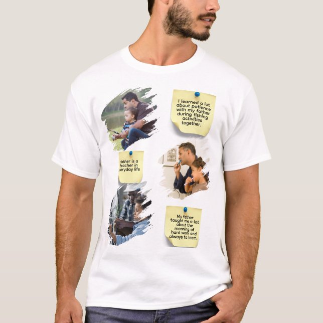 Personlig T-shirt Fars dag (Framsida)