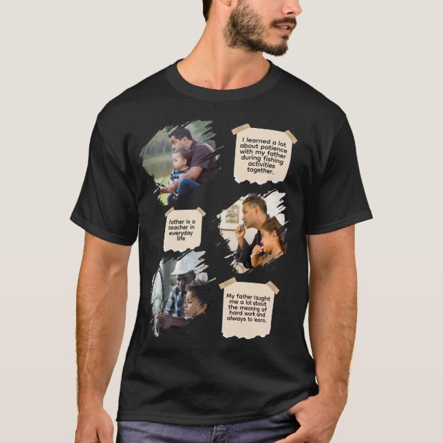 Personlig T-shirt Fars dag (Framsida)