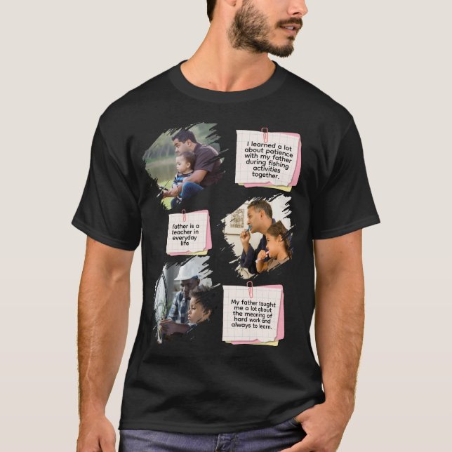 Personlig T-shirt Fars dag (Framsida)