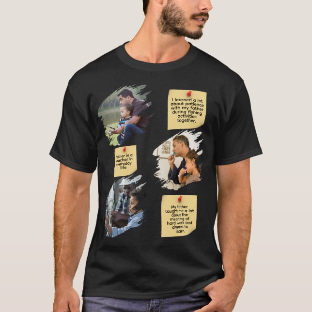 Personlig T-shirt Fars dag (Framsida)