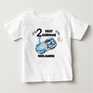 Personlig T-Shirt för 2-års Pojke - Racingbil