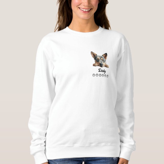 Personlig T-Shirt för Australian Cattle Dog (Framsida)