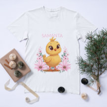 Personlig T-Shirt för barn med kycklingmotiv