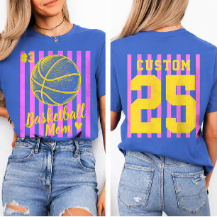 Personlig T-shirt för basketmamma för matchdagen