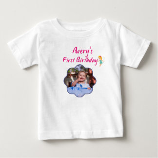 Personlig t-shirt för bebis födelsedag |