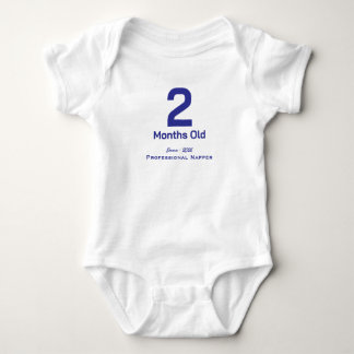 Personlig T-shirt för bebis månadsvis baby pojke