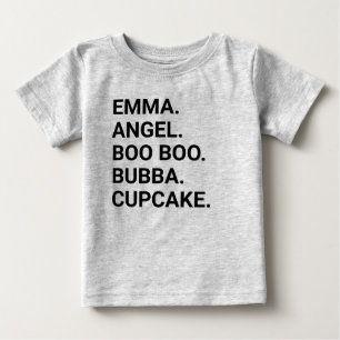 Personlig T-Shirt för Bebisar och Småbarn med Smek