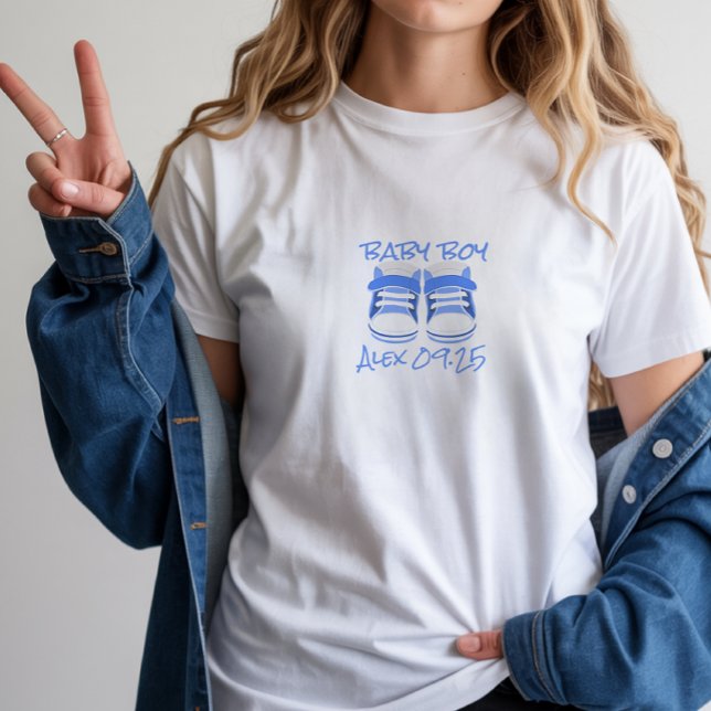 Personlig T-Shirt för Bebisstrumpor - Kommande Mam (Skapare uppladdad)