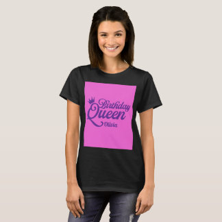 Personlig T-Shirt för Födelsedagsdrottningen